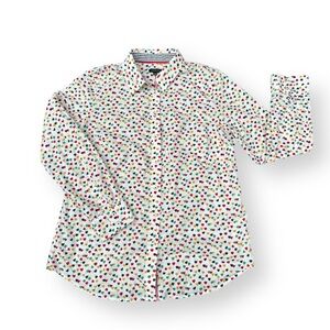 Button Up Polka Dotted Top